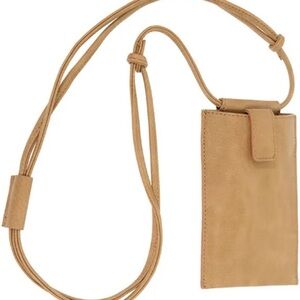 Camel Crossbody Phone Holder